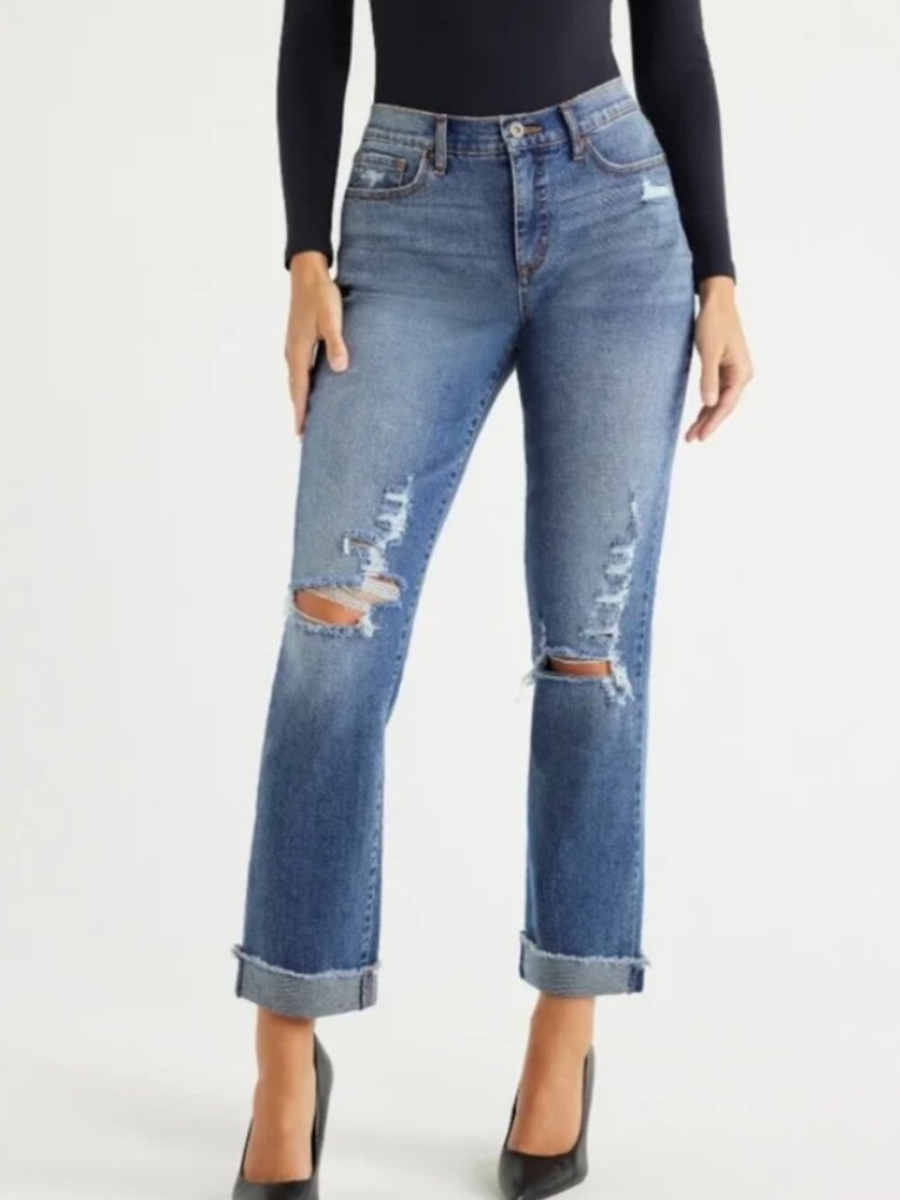 Sofia Jeans by Sofia Vergara Beatrix Relaxed Boyfriend Jeans Size 6